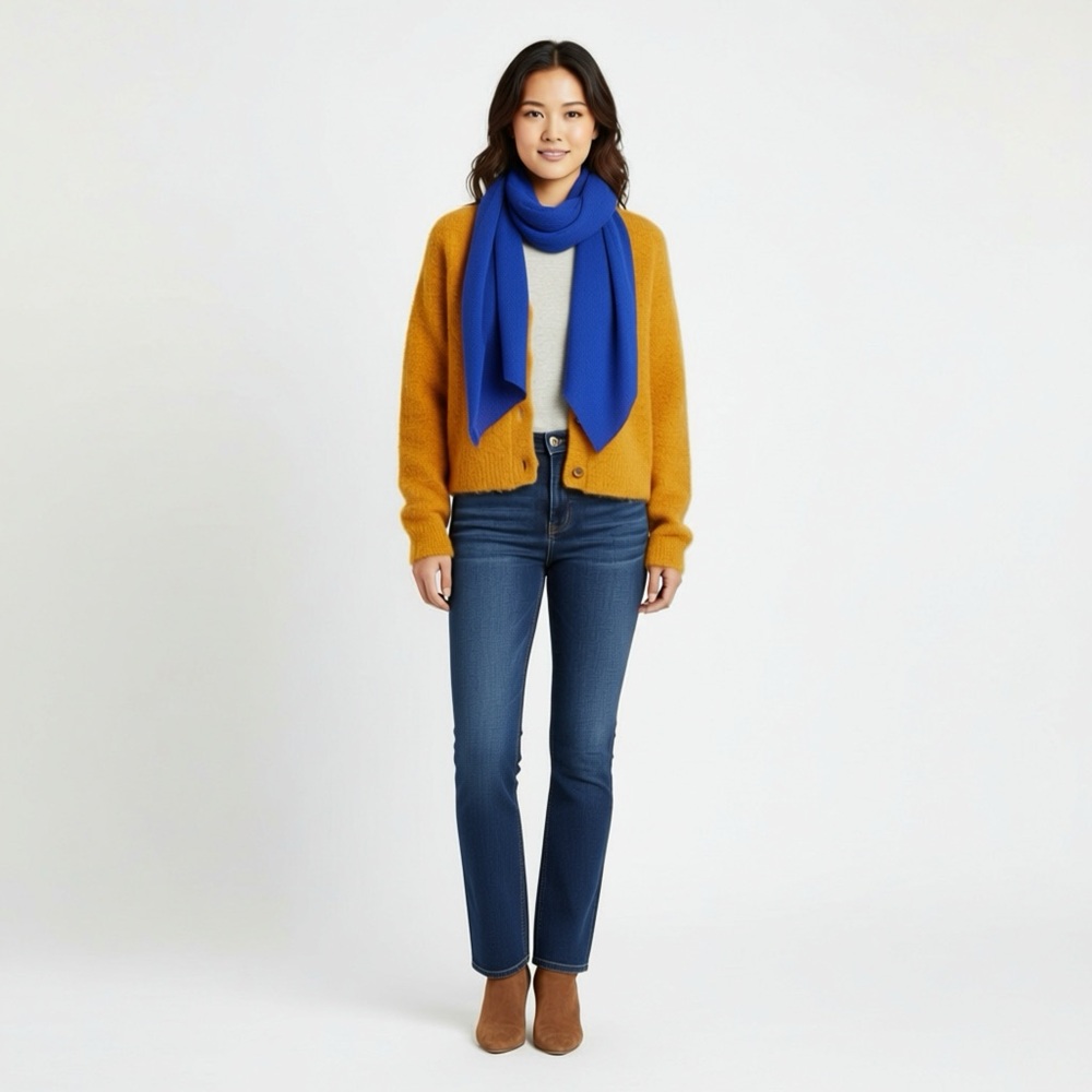 Alpaca Blend Boucle Cardigan Small